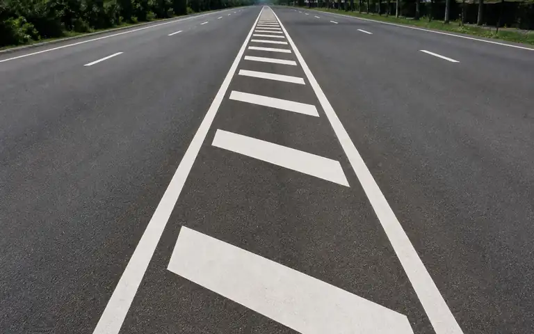 Imagen de la pregunta: En esta zona cebreada, ¿pueden los conductores circular o pararse sobre ella?