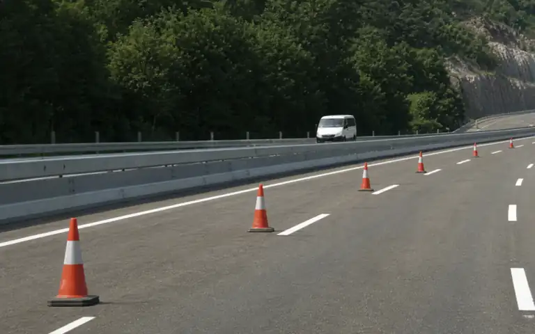 Imagen de la pregunta: Al circular, durante el día, por el carril contiguo a uno habilitado en sentido