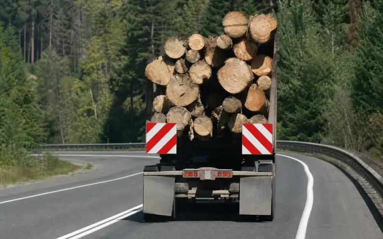 Imagen de la pregunta: Los paneles de las esquinas del camión, ¿qué indican?