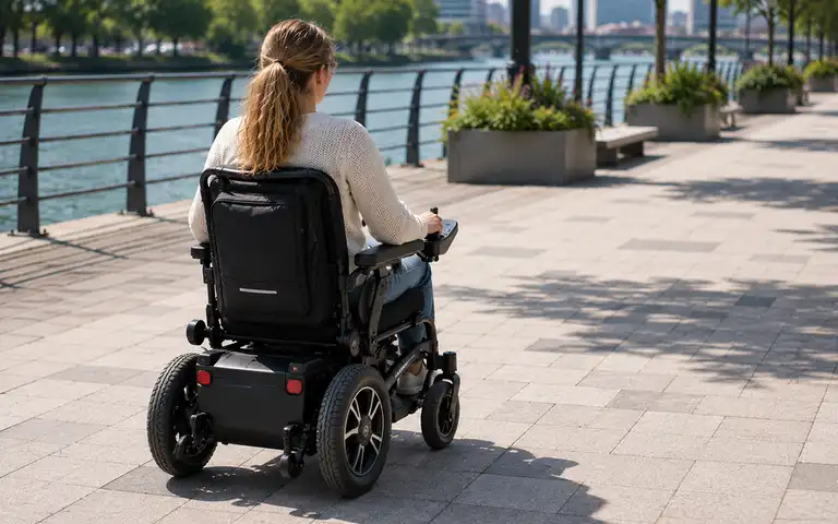 Imagen de la pregunta: Las personas que circulan en una silla de ruedas con motor, ¿son peatones?