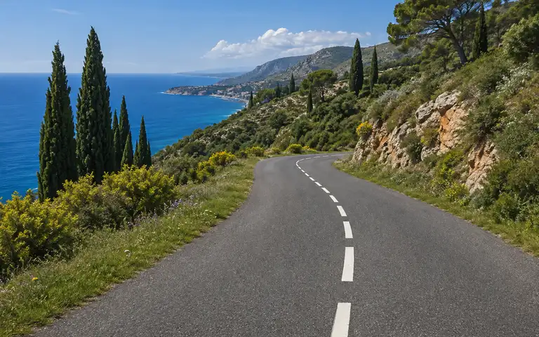 Imagen de la pregunta: En esta vía, ¿a qué velocidad mínima está permitido circular con un turismo?