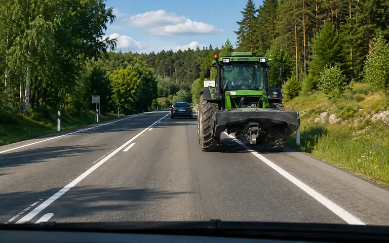 Imagen de la pregunta: El tractor agrícola de la fotografía, de MMA inferior a 3500 kg., ¿circula