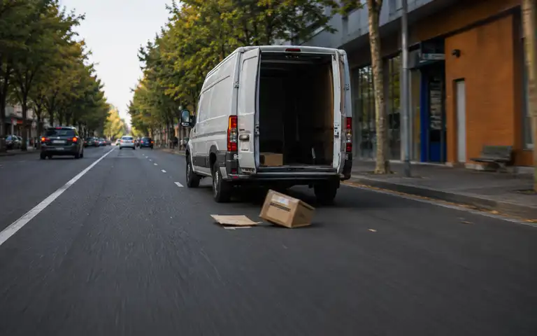 Imagen de la pregunta: En caso de caída de la carga en la calzada, el conductor deberá...